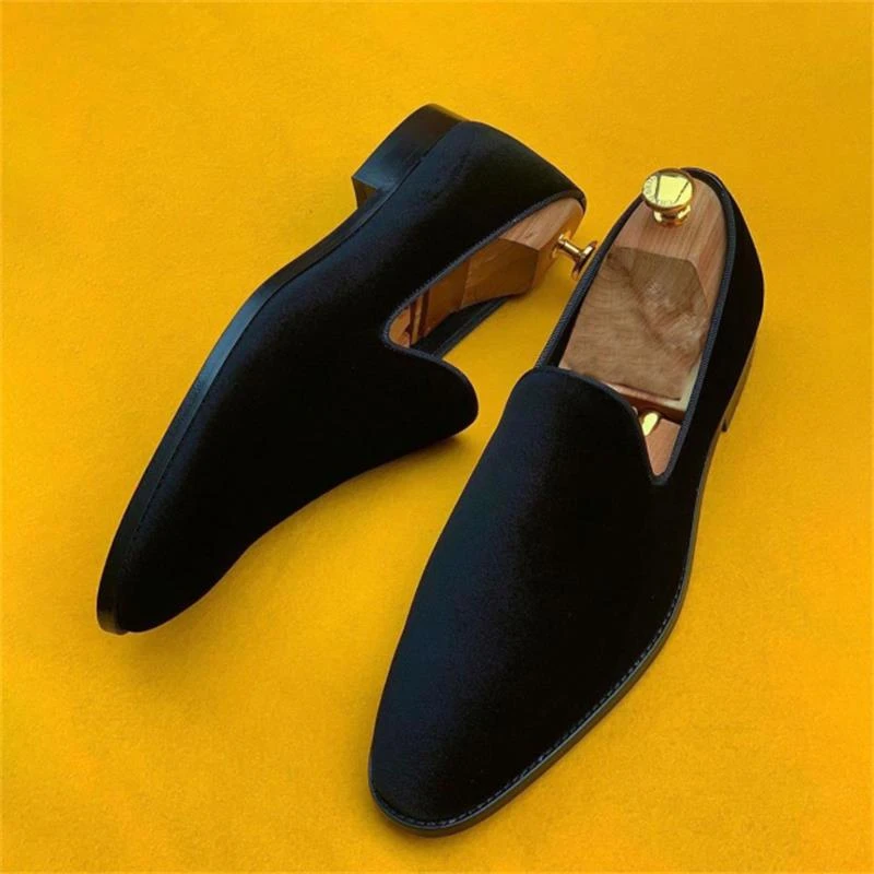 Mocasines de ante para zapatos clásicos de tacón bajo de Color cómodos, informales, Retro, a la moda, todos los días, combinan con todo|Calzado vulcanizado de hombre| AliExpress