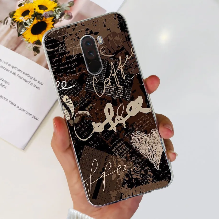 For Xiaomi Pocophone F1 Case Poco F1 Fashion Flowe...