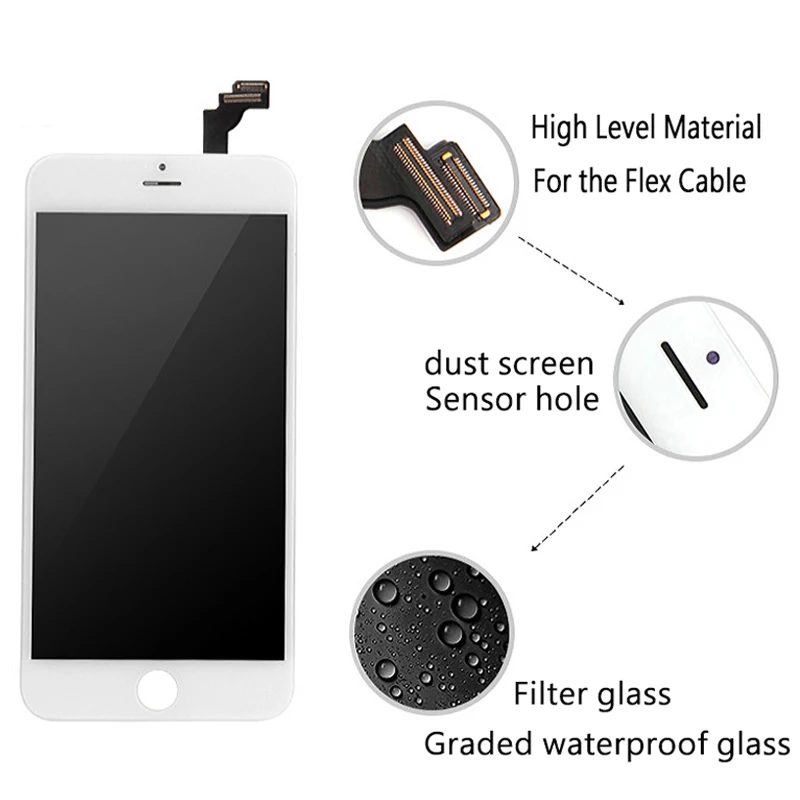 100% écran LCD testé pour iPhone 5 5S 5C 5SE SE 2016 écran tactile numériseur assemblée remplacement verre avant + outil ouvert
