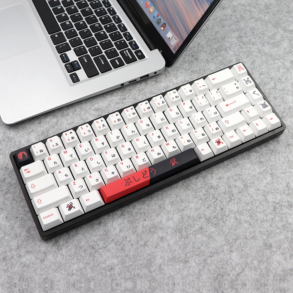 Gmk-bushido Keycap Perfil Cereja Dye Subb Keycaps Teclado Mecânico Compatível Gk61 Lk67 Tm680 Rk61 104 7u Barra de Espaço - Imagem 5