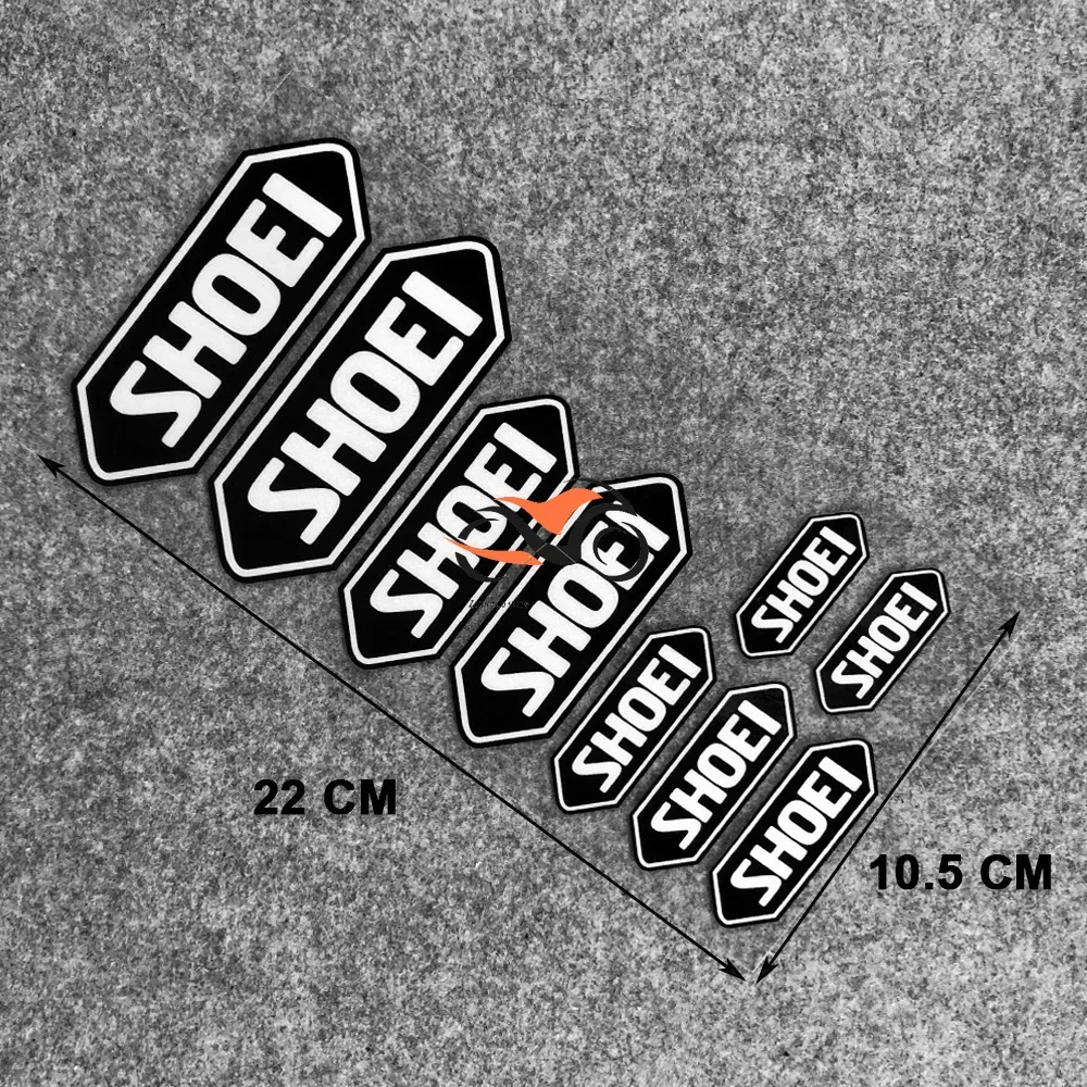 SHOEI 헬멧 스티커용 반사 색상, 오토바이 개조 방수 장식, 범용 액세서리