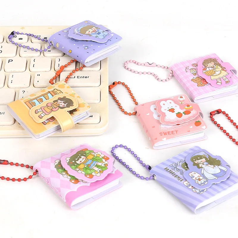 

Mini Notepad, Portable, Pocket Keychain, Word Color Page Mini Book