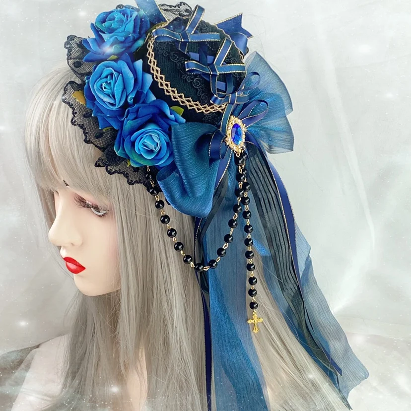Fashion Hat Lolita Gothic Flat Hat Hairware Accessories