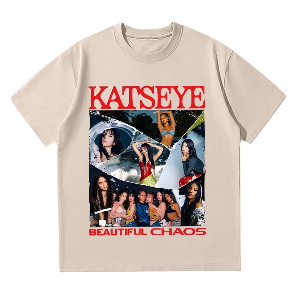 Kpop Katseye Tour T-Shirt - Merch Jersey Shirt Herren Damen