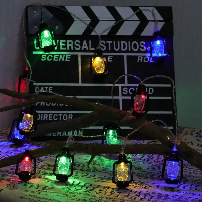 Vintage Kerosene Lamp Starry Christmas Decoration Light String