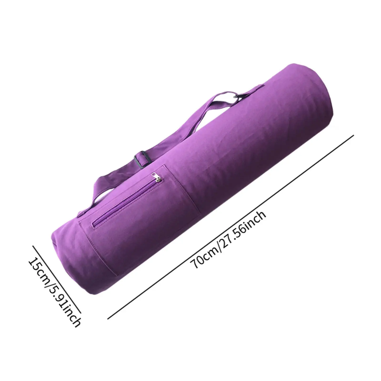 Solid Nylon Yoga Mat Gym Bag – Unisex Fitness & Travel Handbag 6