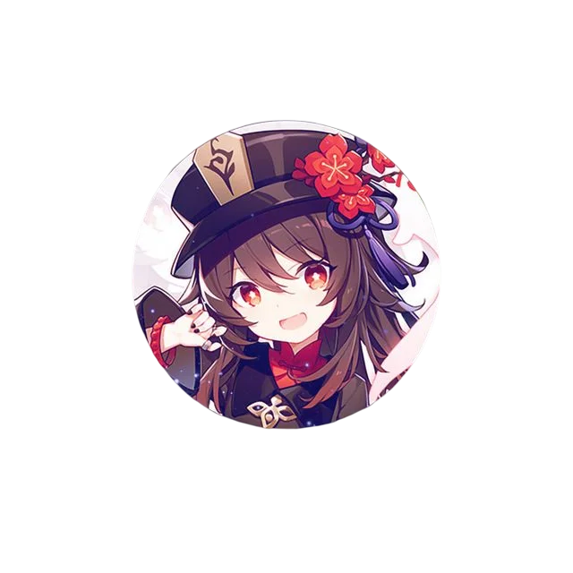 58mm Game Genshin Impact Brooch Pins Anime Badge Cosplay Ganyu Xiao Zhongli  Accessories For Clothes Backpack Decoration Gift Hutao