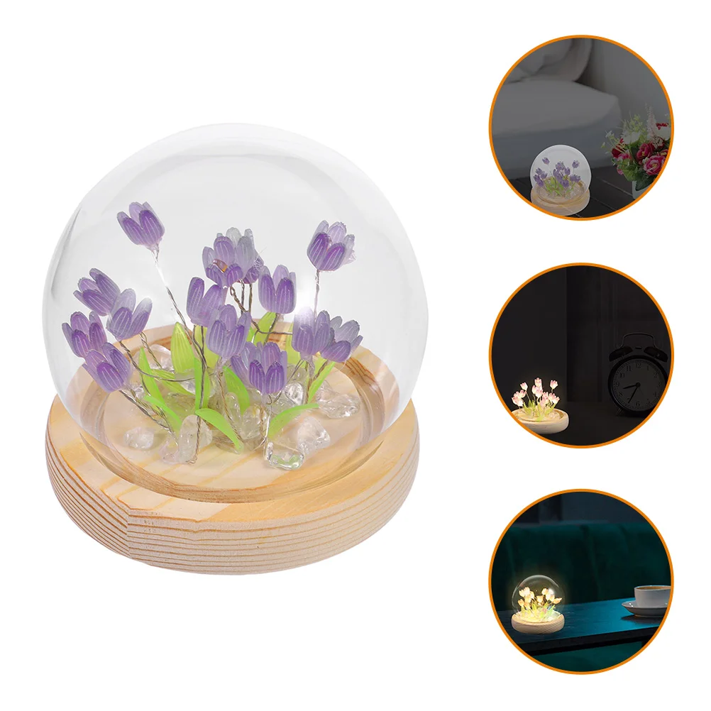 

Tulip Saya Kids Night Lights Warm Nightlight Lamp Manual Child Lamps Wooden Creative