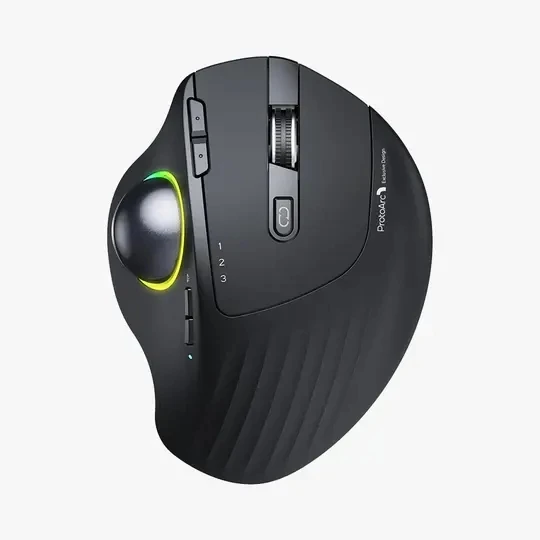 Protoarc Em01 Slim Rgb Blue Tooth Escritório Vertical sem Fio Vertical Ergonômico Comfort Mouse para Laptop pc Computer - Imagem 6
