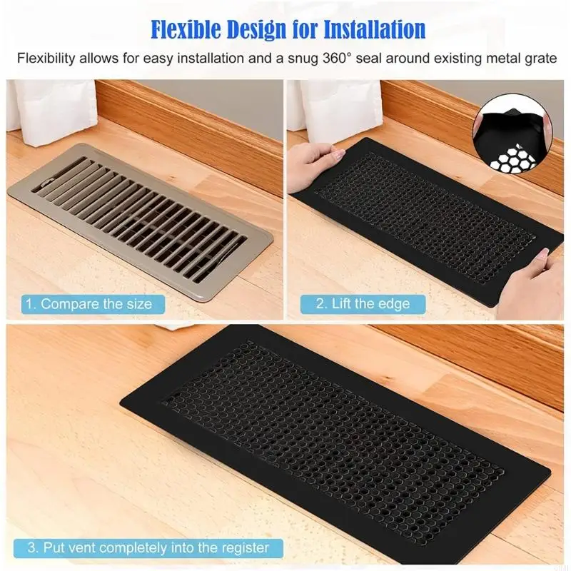 634F Baby Proofing Vent Cover Child Proof Safety Air Vent Cover Debris Hair Catcher