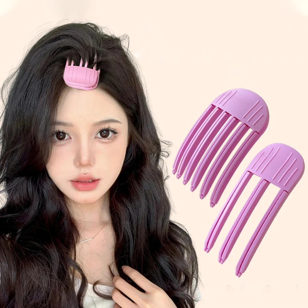 Flauschige Haarnadel Lockenwickler Curling Pony Clips Haarwurzeln Volumizing Haarspangen Frauen Curling Feste Form Clips Mode Volumen