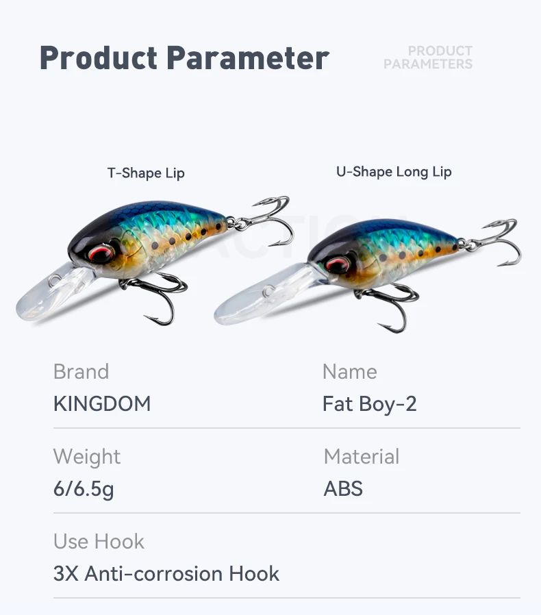 Königreich schwimmende Kurbel bait Wobbler Elritze Jerkbait 6g/6,5g künstlicher Hardbait Swimbait für Barsch Hecht Angel köder – Detail 6