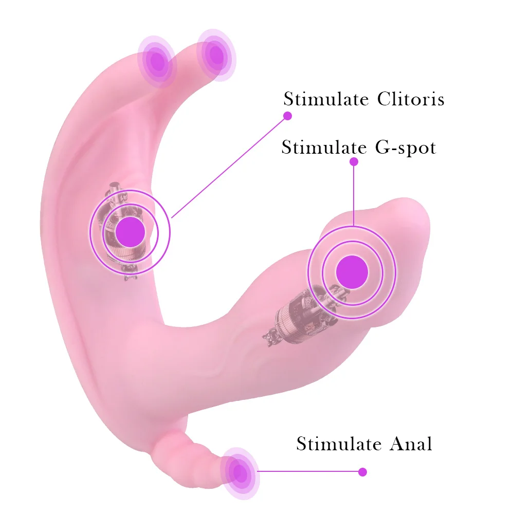 Wireless Remote Clitoris Stimulator G-spot Wearable Vibrator_voghion.com