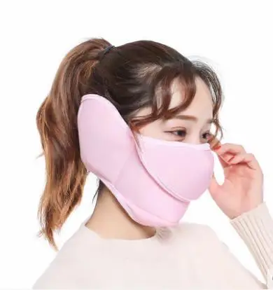 3 d design warm winter cover 2 in 1 mask thickening female cycling wind protective cover mouth male breathable easy breathing