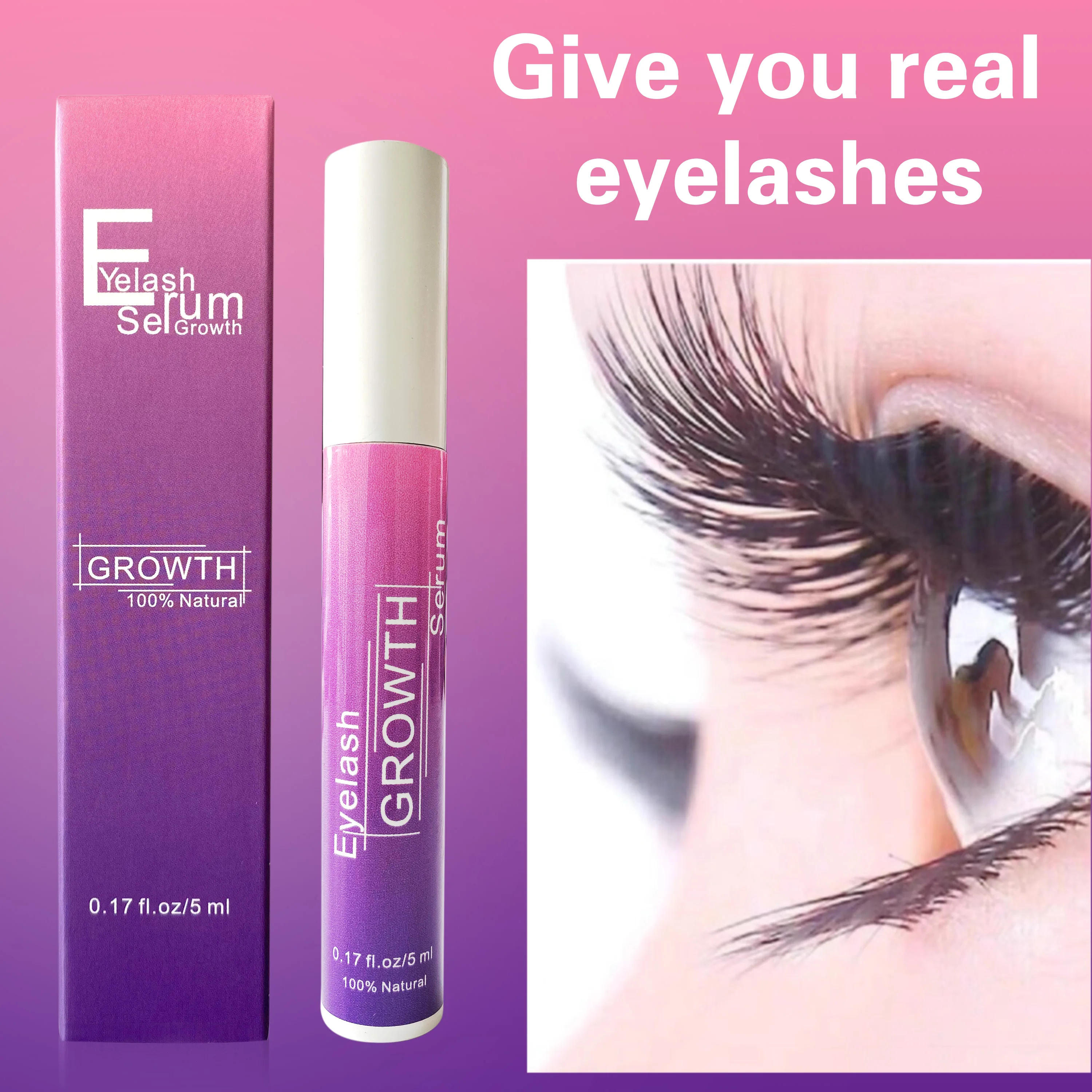 Hot Sell Eyelash Growth Essence Lash Eyebrow Enhancer Serum Longer