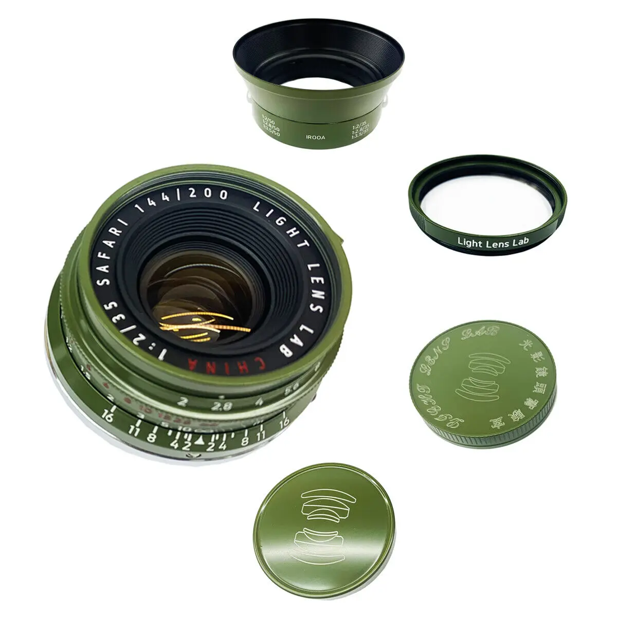LIGHT LENS LAB 35mm F2 周八枚 オリーブ LIGHT LENS LAB 35mm F2 周八枚 オリーブ - メルカリ