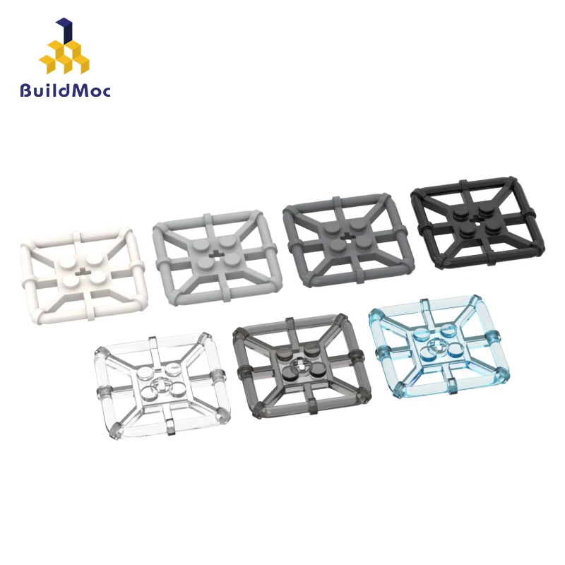 

BuildMoc 10PCS Assembles Particles 30094 2x2 With Four Sided Frame Plate Bricks Building Blocks Replaceable High-Tech Part Toys