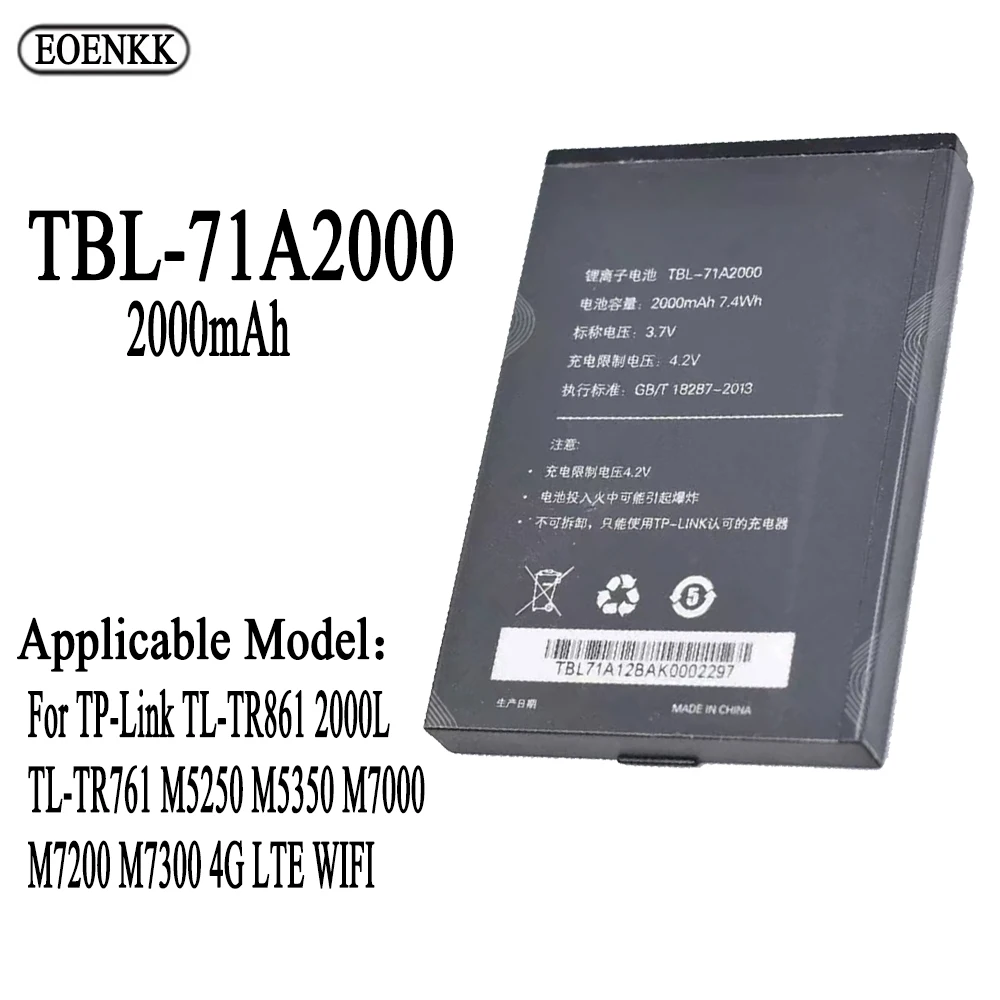 Tbl-71A2000 Batteria Per Tp-Link Tl-Tr861 2000L Tl-Tr761 M5250 M5350 M7000 M7200 M7300 4G Lte Router Wifi Modem Parte Di Riparazione Origi