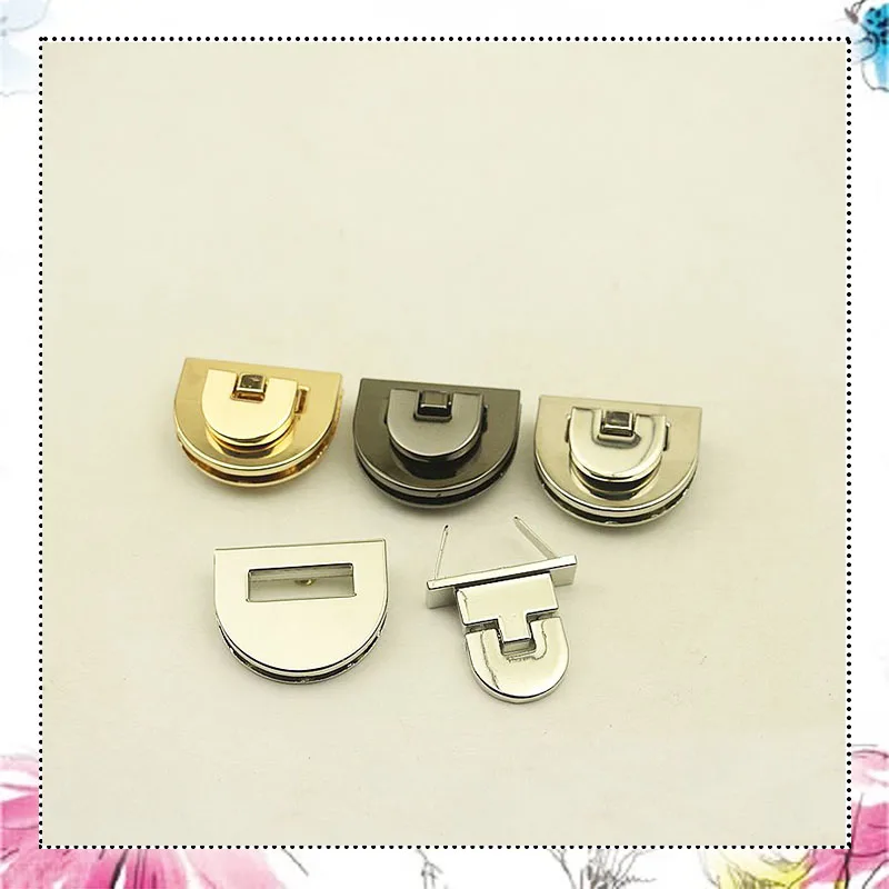 10Pcs 35x28mm Women Bag Metal Clasp Turn Lock Mortise Locks Snap Purse Bag Buckles Clasps Closure DIY Hardware Accessories