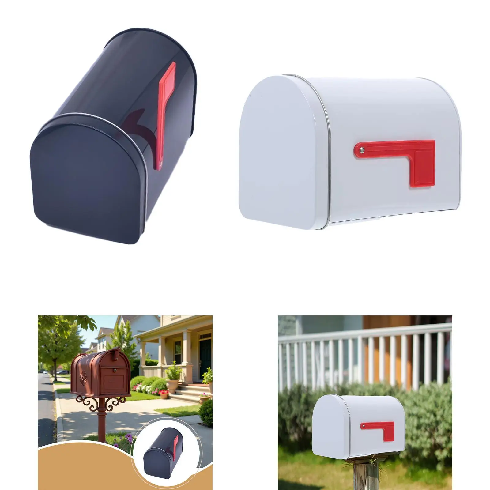 Tinplate Mailbox, Retro Style DIY Projects Decoration Mini Mailbox, for Mail House Valentine Classroom, Playhouse, Farmhouse