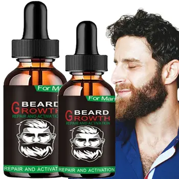 Olio essenziale per la crescita della barba 100% naturale biologico Enhancer olio per barba prodotti per il trattamento della perdita dei capelli per gli uomini cura della barba salute di bellezza