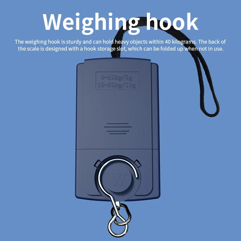Kitchen Scales Mini Digital Scale for Fishing Luggage Travel Weight Hanging Scale Electronic Handy Pocket Weight Tool