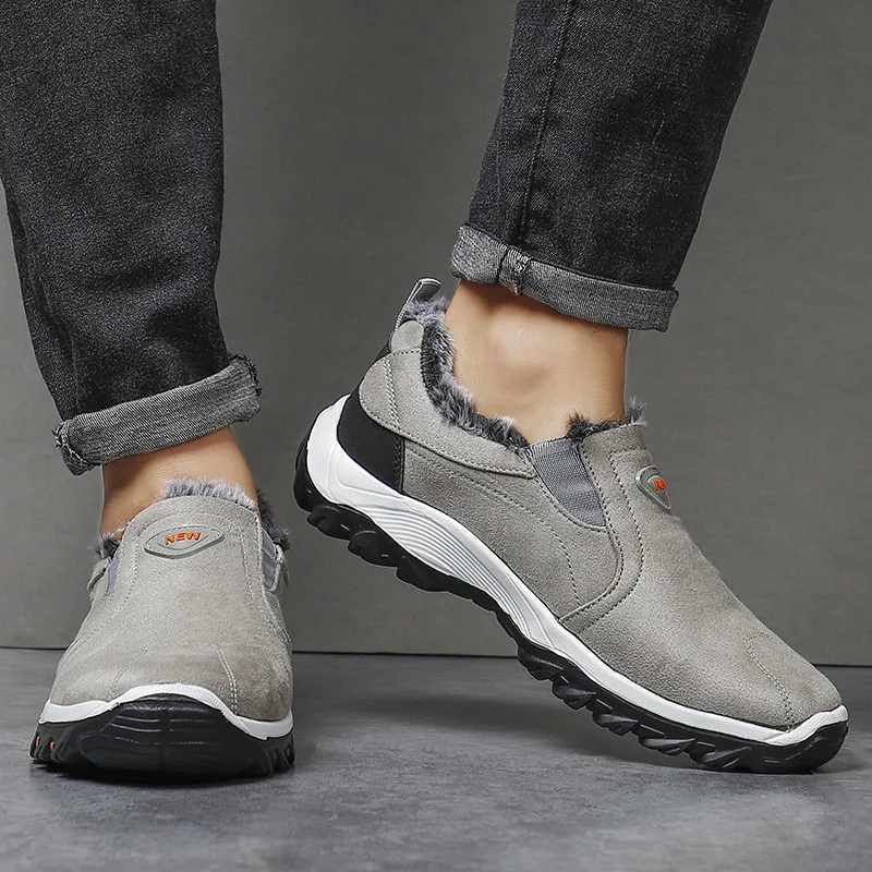 Men Sneakers Men Winter Ankle Boots Warm Fur Shoes Comfortable Flat Footwear Sneakers Mocassins Tenis Boots men sneakers outdoor boots chelsea boots men leather boots