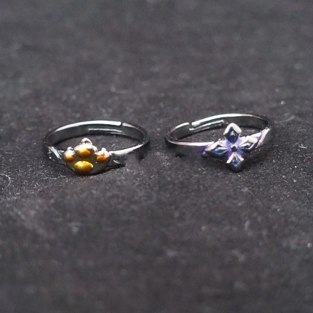 

Game Honkai Impact 3rd Kiana·Kaslana Raiden Mei Rings White Day Couple Finger Ring Cosplay Jewelry Props Collection Gift