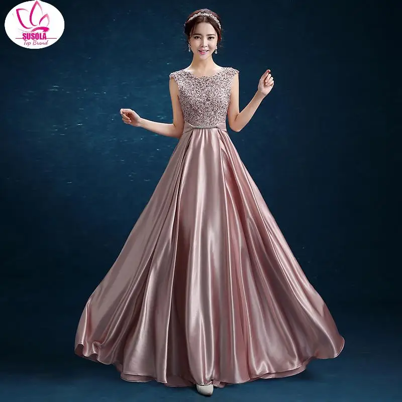 

SUSOLA New Arrival Floor Length Lady Girl Women Princess Bridesmaid Banquet Party Ball Dress Gown Dresses Fast Shipping Lady