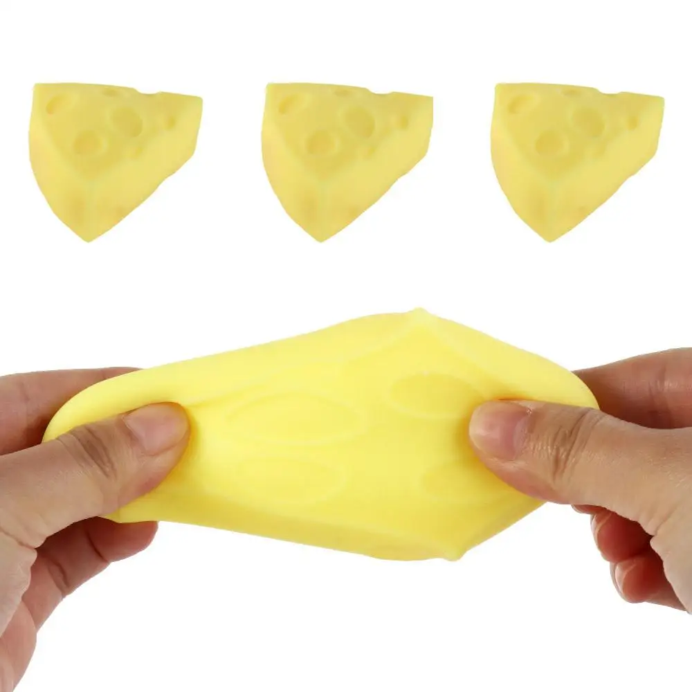 Sticky Cheese Squeeze Toy Slow Rebound Pinch Decompression Vent Antistress Simulation Corn Toy Squishy Slow Rising 3