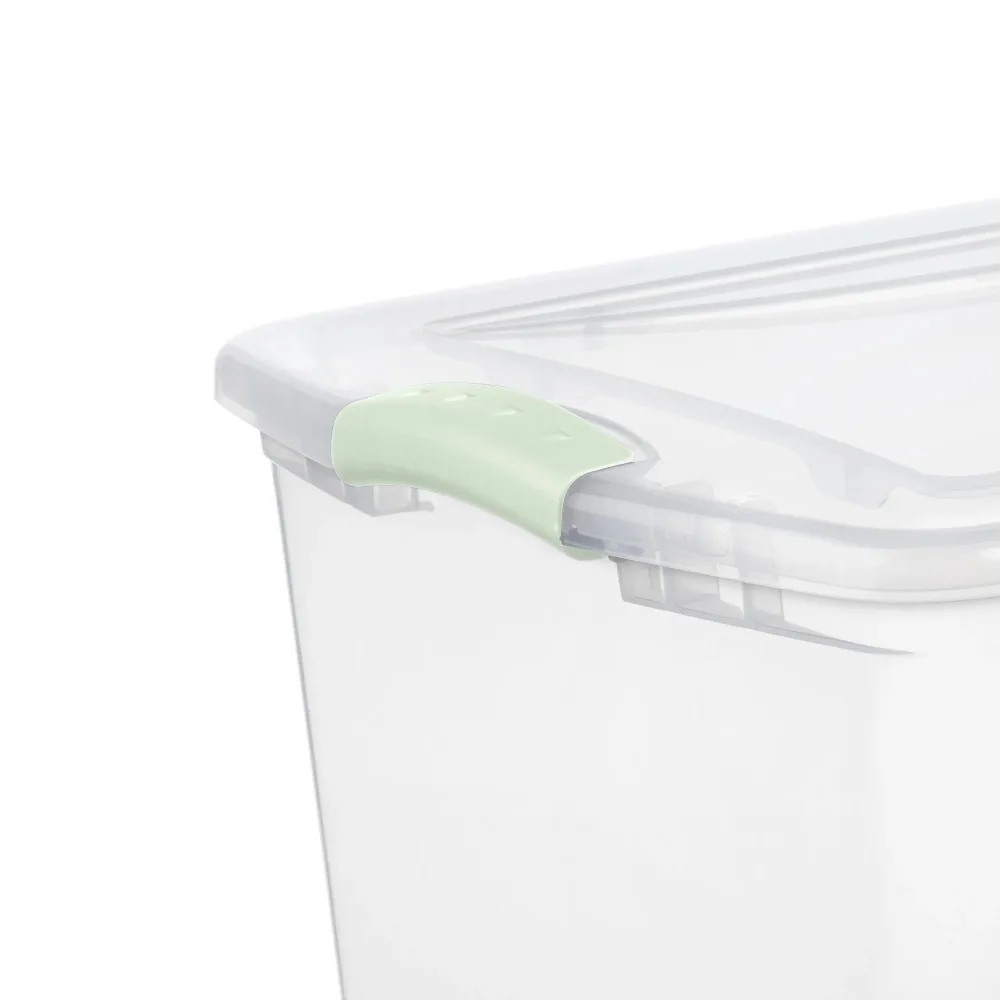 Sterilite 66 Qt. Latch Box Plastic Adult, Soft Sea 3