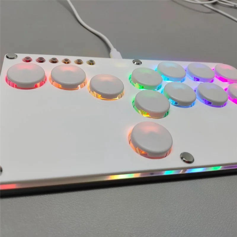 ABVO-Flatbox Hitbox 아케이드 격투 게임 인코더 컨트롤러 Xinput/Dinput NS/PS3/PS4용 미니 Hitbox 콘솔