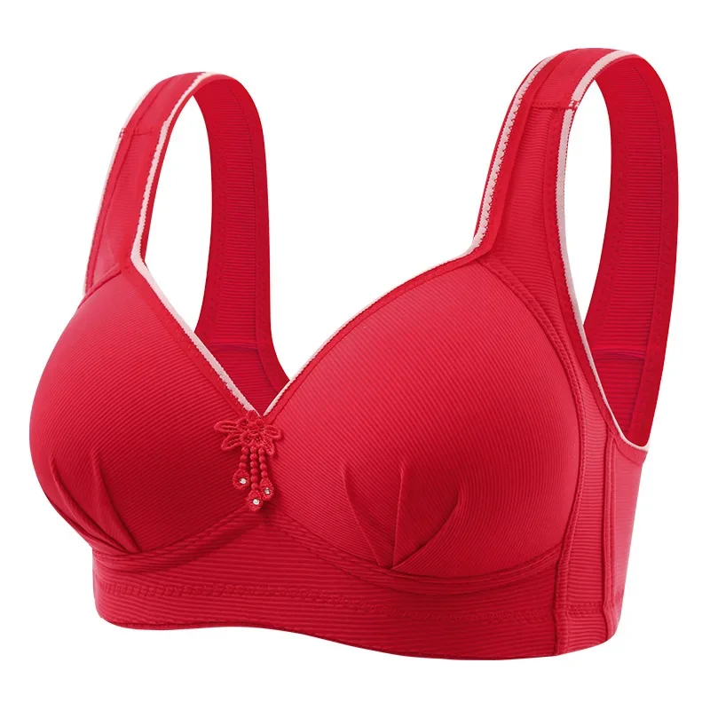 New Large-sized and Thin Style Without Steel Ring Bra Comfortable and Sseamless Breathable and Smooth Back Bra 5