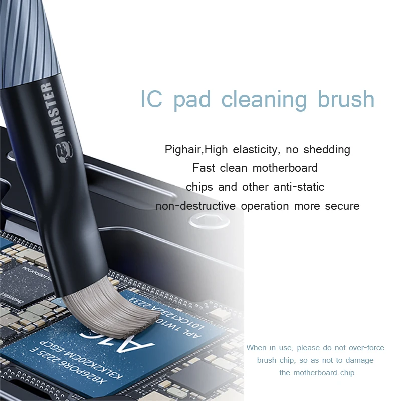Mechanic Steel Brush Motherboard Chip Glue Removal IC Pad Cleaning PCB CPU Clean Dust BGA Repair Soldering