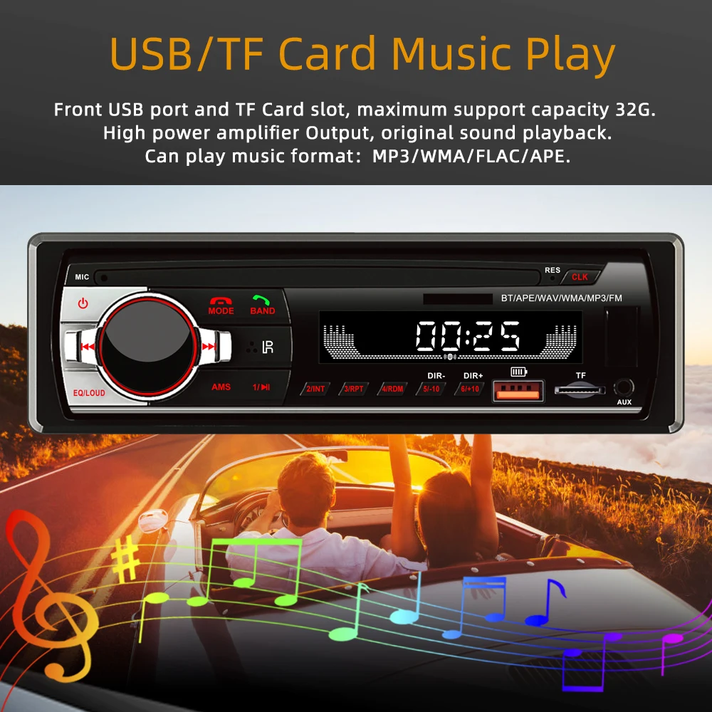 REAKOSOUND Autoradio 1 Din Bluetooth Radio Car  AUX-IN MP3 Player FM USB Auto Stereo Audio Stereo Digital Audio FM Music StereoPodofo one din Car Radio Stereo FM Aux Input Receiver SD USB JSD-520 12V In-dash 1 din Car MP3 USB Multimedia Autoradio Player best dvd player for car headrest