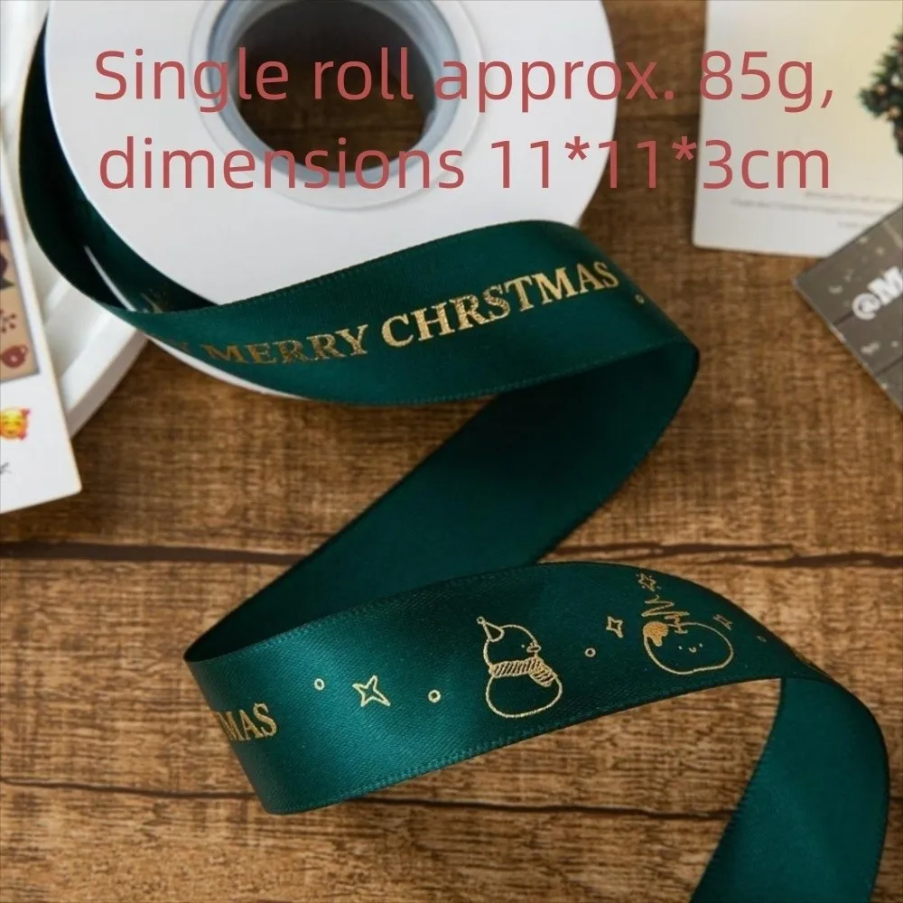 Polyester Christmas Decor Ribbon for Gift Packing
