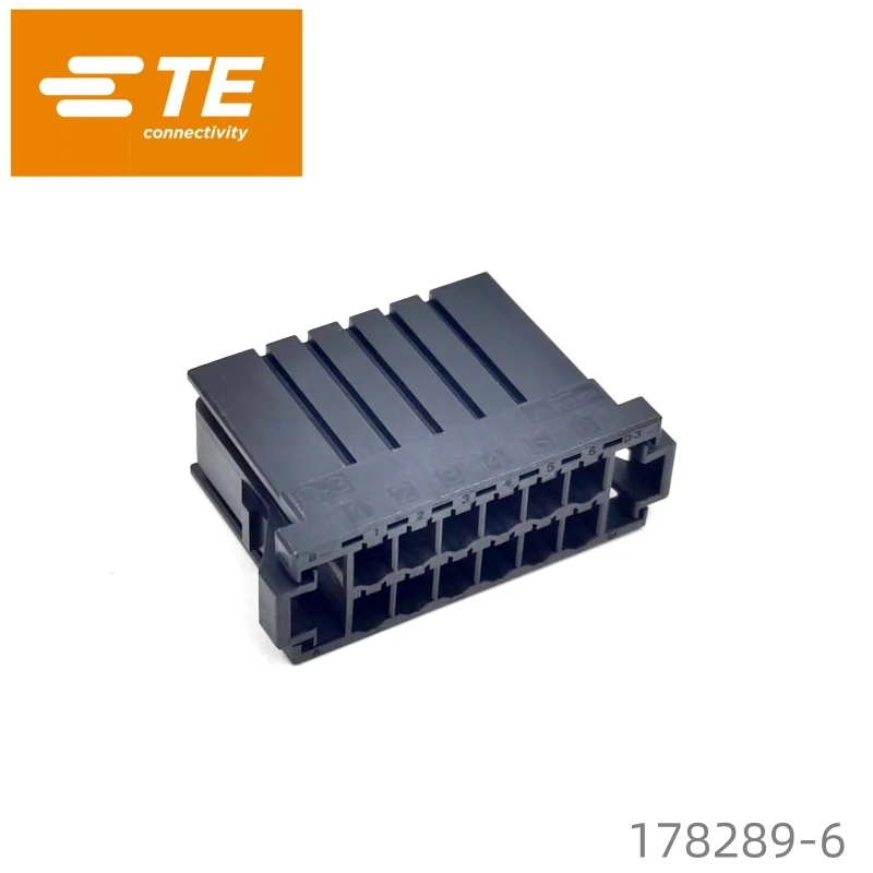 178289-6 TE pitch 3.81mm 12P 2 row Black wire-to-wire connector