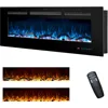48 Inches Electric Fireplace Inserts, Recessed and Wall Mounted Fireplace Heater for Indoor Use with Remote Control fireplace 1