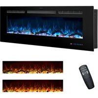 48 Inches Electric Fireplace Inserts, Recessed and Wall Mounted Fireplace Heater for Indoor Use with Remote Control fireplace 1