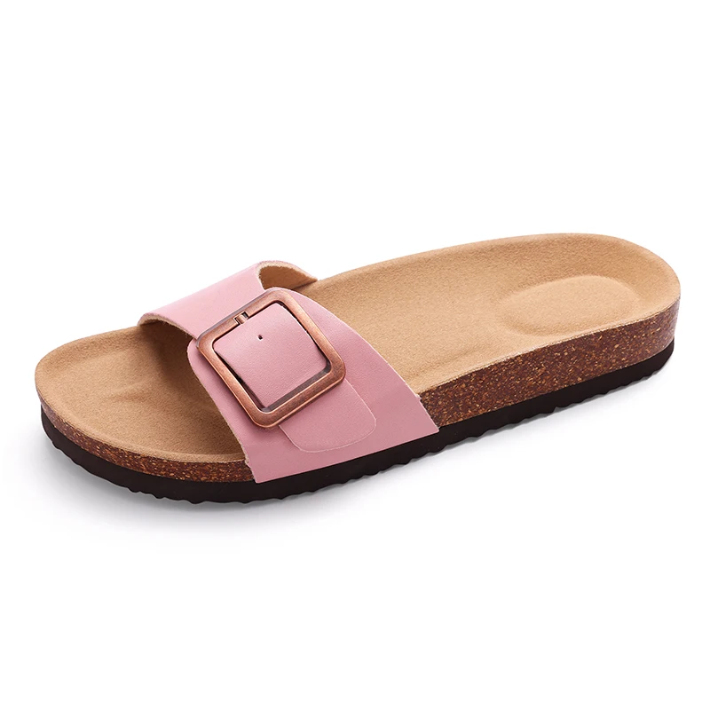 Breathable PVC Sandals With Metal Buckle For Women