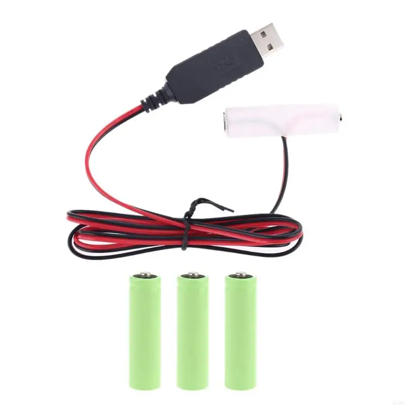 LR6 AA Battery USB Power Supply Cable 1.5V AA Battery for Radio Electric Toy Clock LED Strip Light Calculator