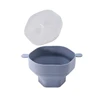 Silicone Microwave Popcorn Bowl Foldable Popcorn Maker Bucket Bowl With Lid Folding Popcorn Kitchen Baking Tool 6