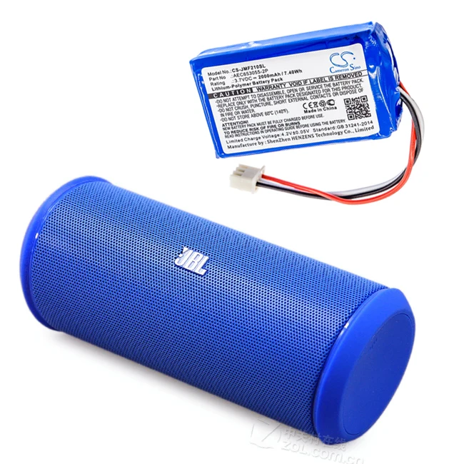 Batteria Cameron Sino 2000Mah Per Jbl Flip 2 (2013) Flip Ii (2013) Aec653055-2P