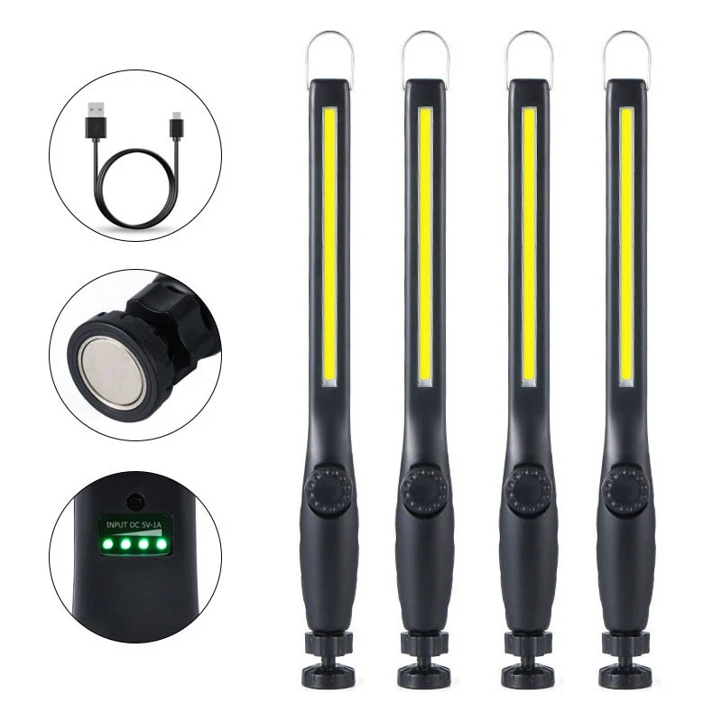 LED Work Light, 800 Lumens Rechargeable COB Work Light With Power - View #12