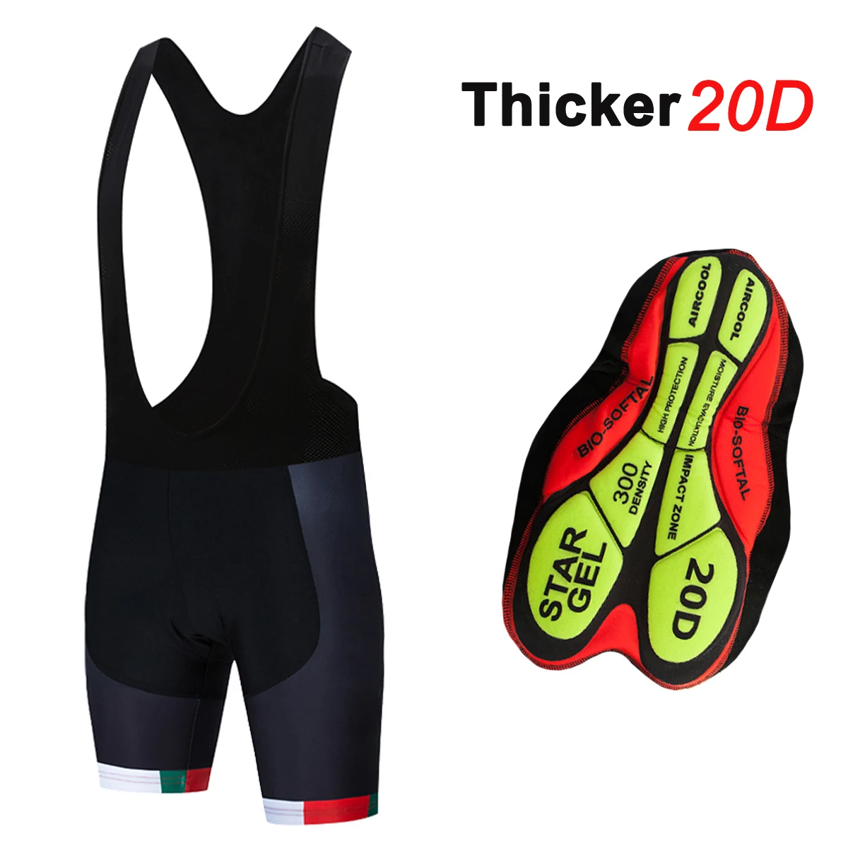 Cycling Shorts Men Women Fashion ITALIA Bike Shorts 20D Gel Quick Dry Bicycle Bibs Pants Culottes