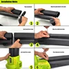 3000W Electric Blowing Cleaner 3 In 1 Vacuum Dust Collector/Blower Machine Garden Leaf Collecting Shredder Blowing Cleaner 5