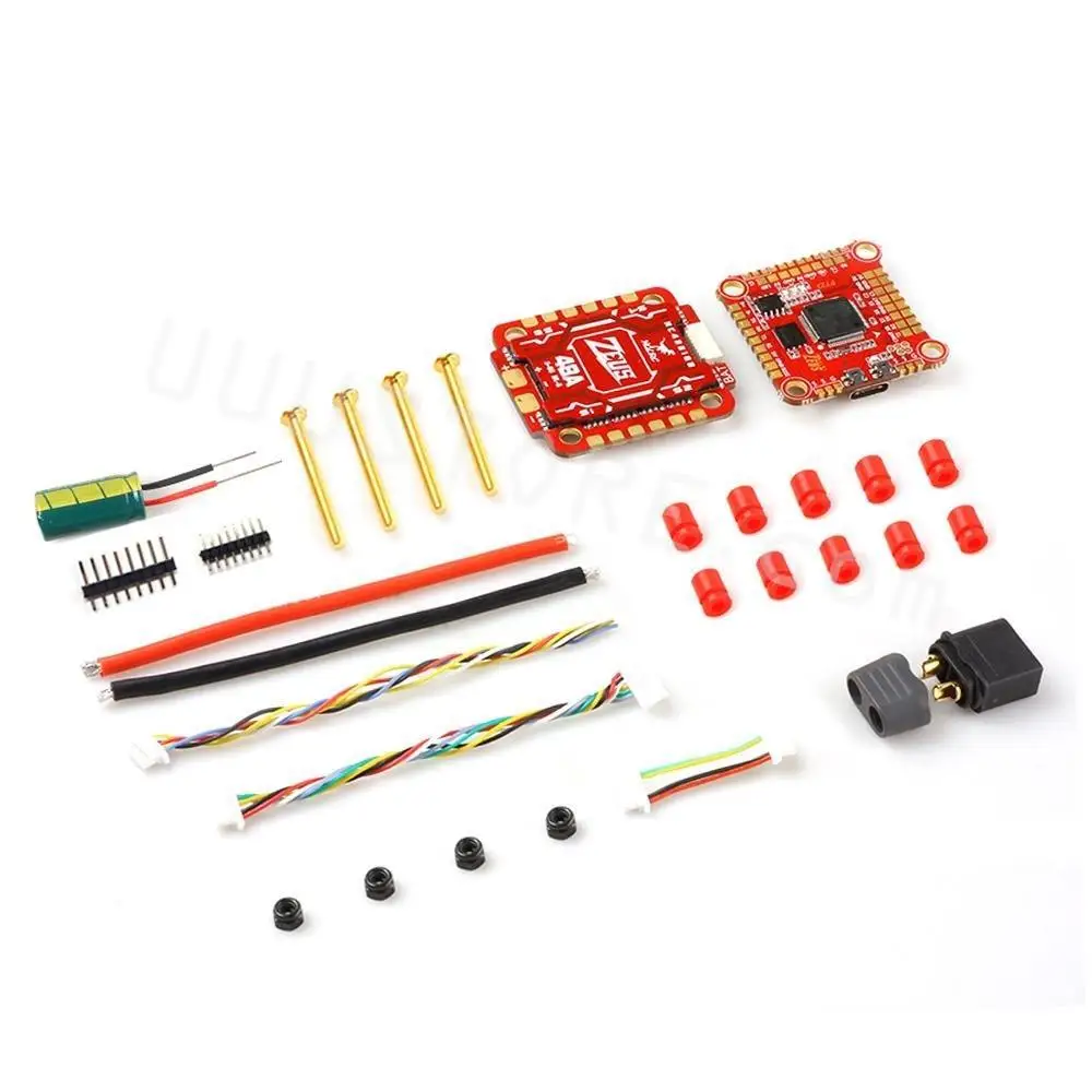 HGLRC Zeus F748 Stack F722 F7 OSD 3-6S Flight Controller w/ 5V 9V BEC & 48A4in1 ESC Support Caddx DJI Air Unit for FPV RC Drone 6
