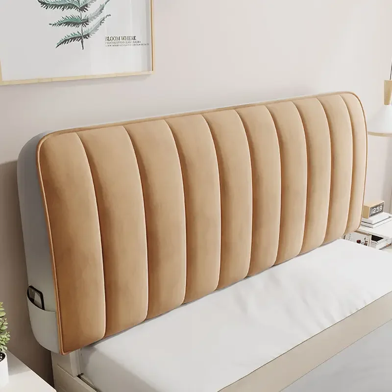 고급 퀼팅 부드러운 플러시 헤드보드 커버, 단색 그레이, 올 인클루시브 소프트 벨벳 퀼트 침대 헤드 커버, 신상