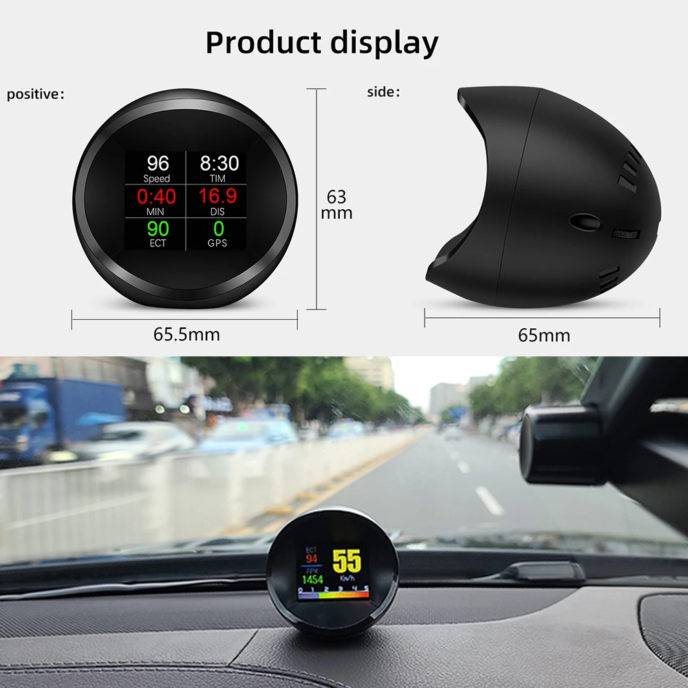 OBDHUD P11  ÷ OBD2 + GPS ڵ HUD  ӵ,   Һ ÷  ÷ º ǻ