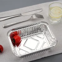 50PCS Disposable Aluminum Foil Food Storage 4